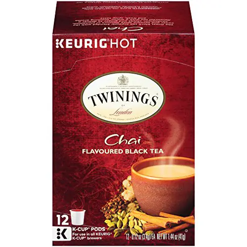 Twinings Chai Flavored Black Tea K-Cups - 12 Count