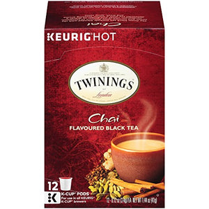 Twinings Chai Flavored Black Tea K-Cups - 12 Count