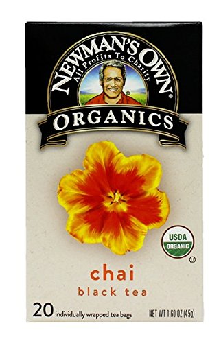 Newman's Own Organics Chai Black Tea Bags - 20 Count