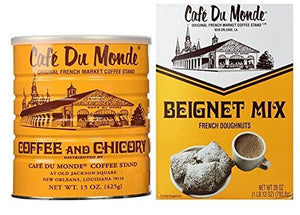 Cafe Du Monde Chicory Coffee And Beignet Mix Set