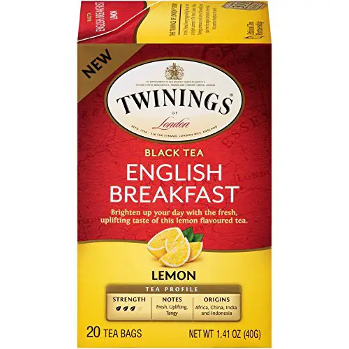 Twinings English Breakfast Lemon Black Tea Bags -  20 Count