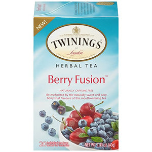 Twinings Berry Fusion Caffeine Free Herbal Tea Bags - 20 Count