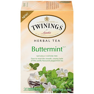 Twinings Buttermint Caffeine Free Herbal Tea Bags - 20 Count