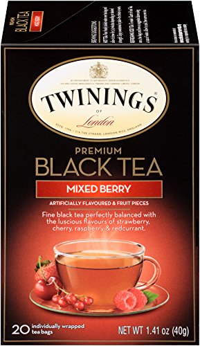 Twinings Mixed Berry Flavored Black Tea Bags - 20 Count