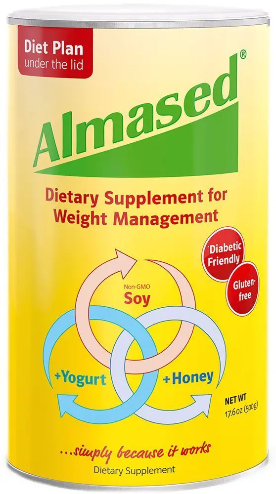 Almased Meal Replacement Shake - Low-Glycemic High Plant Base Protein Powder- Original Flavor - 17.6 oz