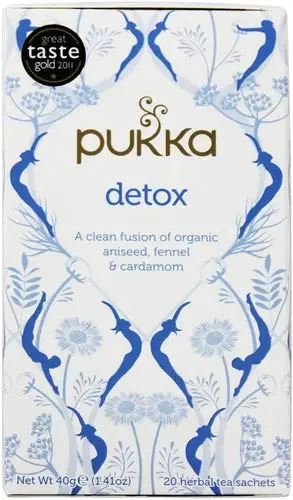 Pukka Herbs Organic Herbal Tea Bags - Detox Aniseed Fennel & Cardamom - 20 Count