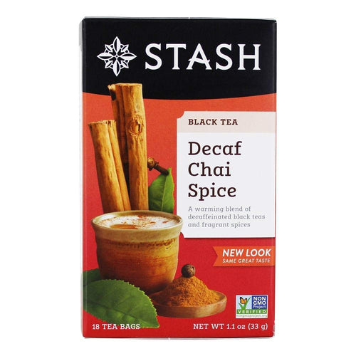 Stash Tea Decaf Chai Spice Black Tea Bags - 18 Count