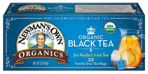 Newman's Own Organic Black Tea Family Size - 66 Count