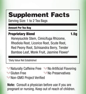 Bravo Tea Triple Detox Herbal Tea Bags - 20 Count
