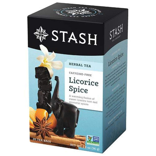 Stash Tea Licorice Spice Caffeine Free Herbal Tea Bags - 20 Count