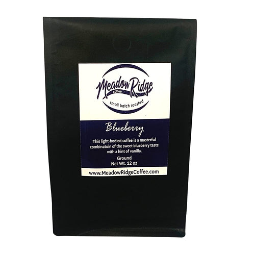 Meadow Ridge Blueberry Flavored Small Batch Coffee - 12 Ounce Ground