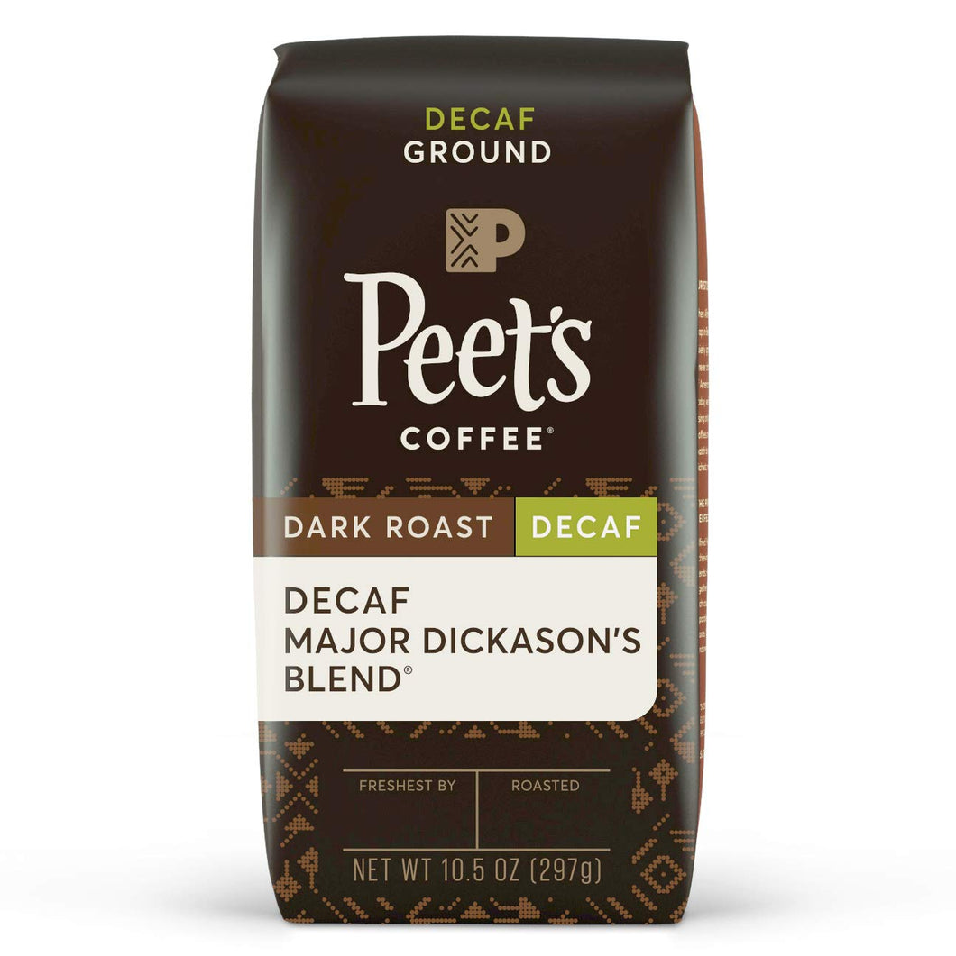 Peet's Decaf Major Dickason's Blend Dark Roast Ground Coffee - 10.5 Oz