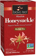 Bravo Tea Absolute Honeysuckle Herbal Tea Bags - 20 Count (Case of 6)