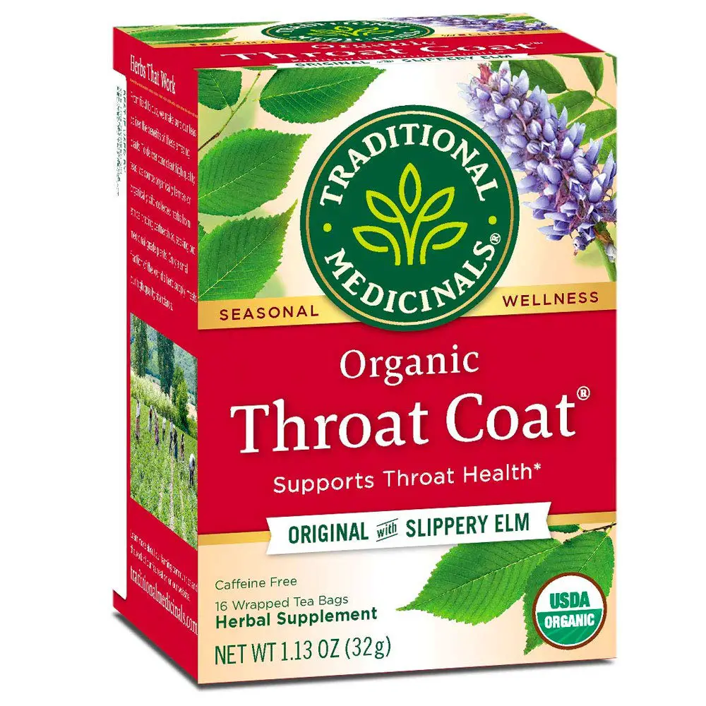 Traditional Medicinals Organic Throat Coat Herbal Tea - 16 Count