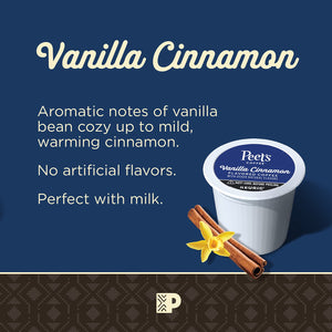 Peet's Vanilla Cinnamon Flavored Single Serve K Cups - 10 Count