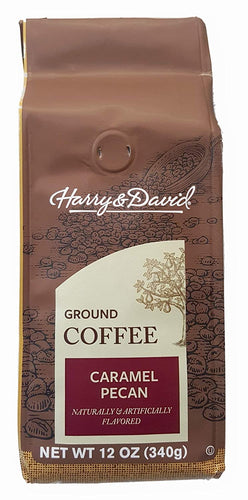 Harry & David Caramel Pecan Flavored Ground Coffee - 12 Ounce