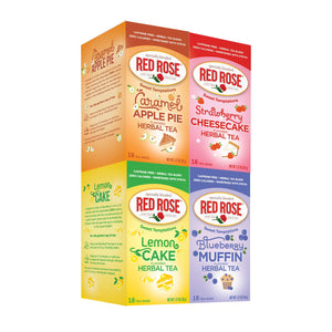 Red Rose Sweet Temptations Flavored Herbal Tea Bundle