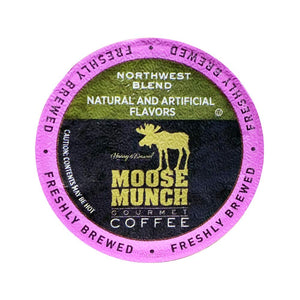 Moose Munch Northwest Blend Flavored Single Serve Coffee Cups - 18 Count