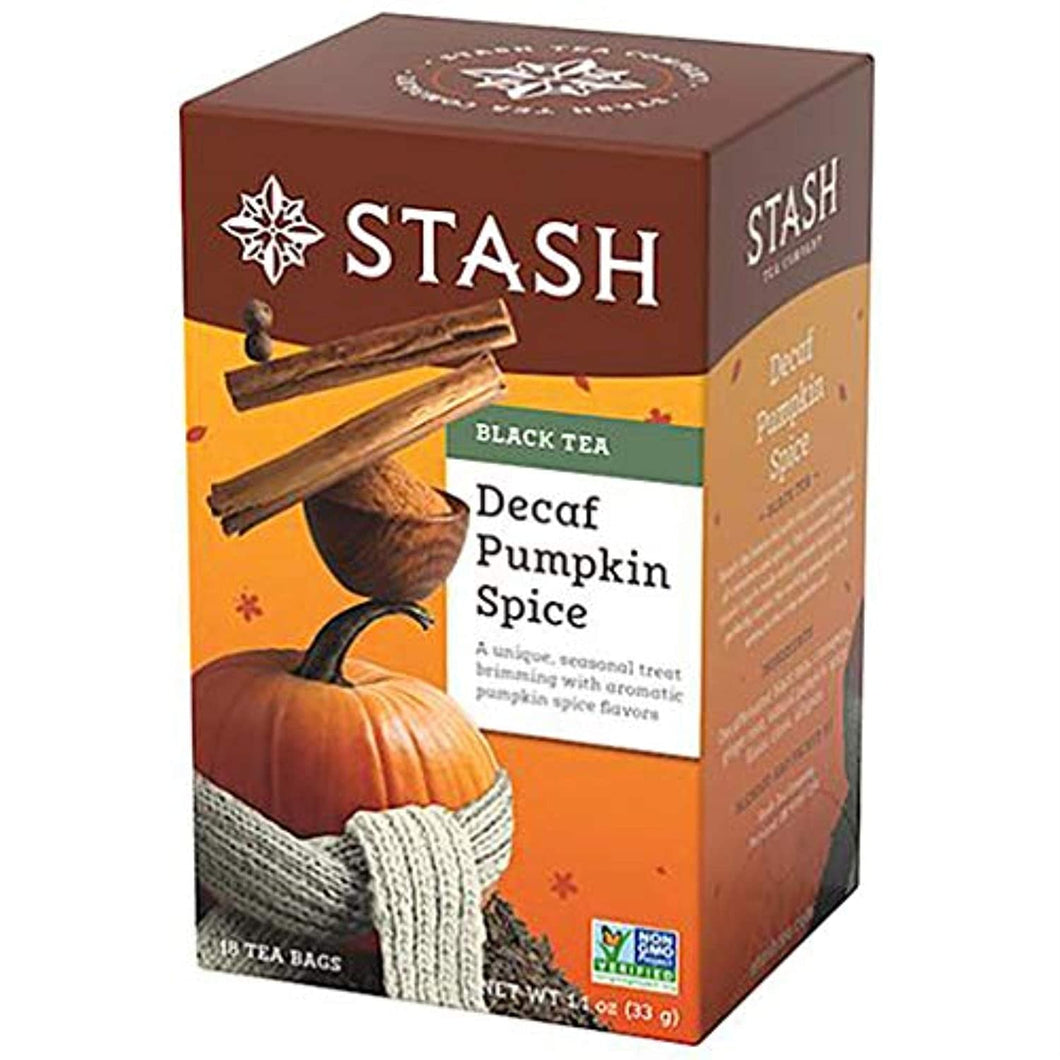 Stash Tea Decaf Pumpkin Spice Flavored Black Tea Bags