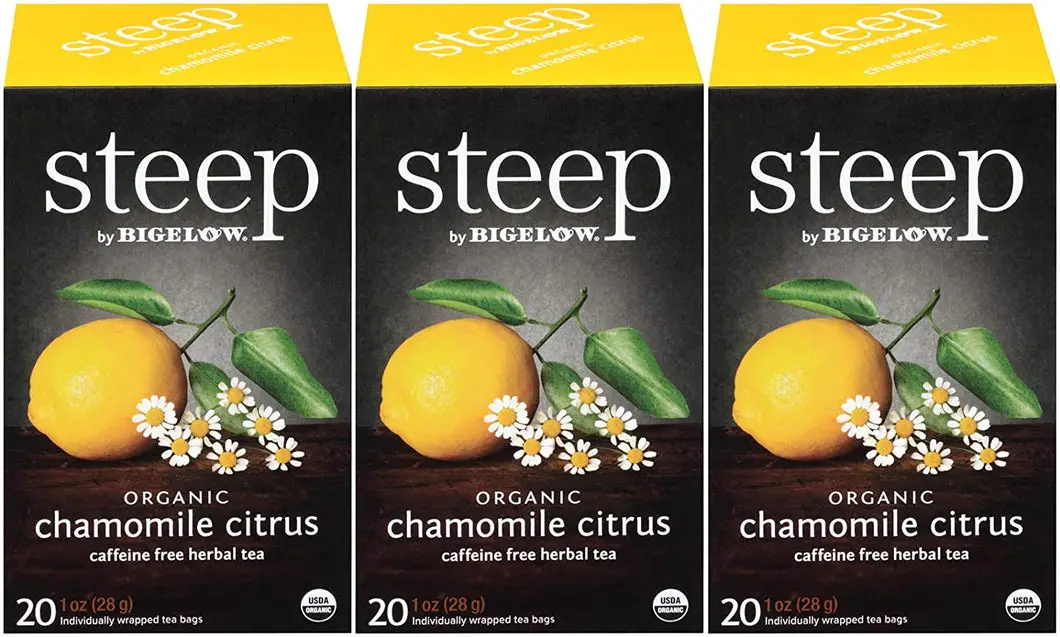 steep Organic Chamomile Citrus Herbal Tea - 60 Count