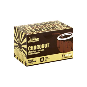 Java Factory Choconut Flavored Single Serve Coffee - 12 Count