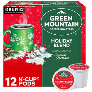 Green Mountain Coffee Holiday Blend Keurig K Cups - 12 Count