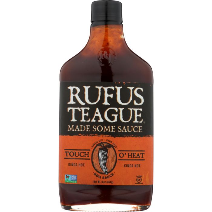 Rufus Teafue Touch O' Heat Bbq Sauce, 16 oz