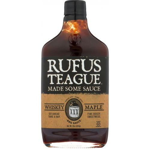 Rufus Teague Whiskey Maple Bbq Sauce, 16 oz