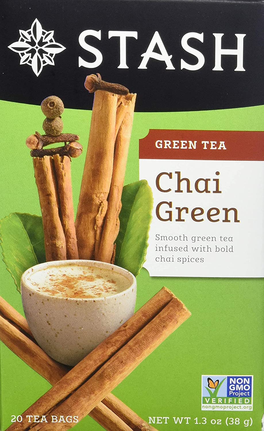 Stash Tea Green Chai Flavored Tea Bags - 20 Count