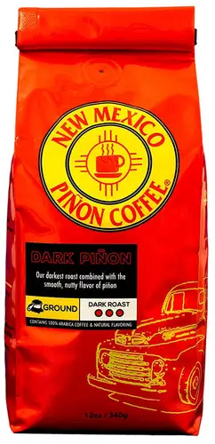New Mexico Piñon Naturally Flavored Coffee - Dark Piñon Ground - 12 ounce