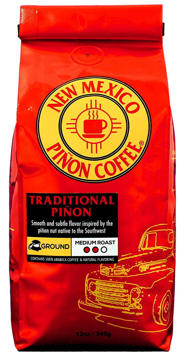 New Mexico Piñon Naturally Flavored Coffee - Traditional Piñon Ground - 12 ounce