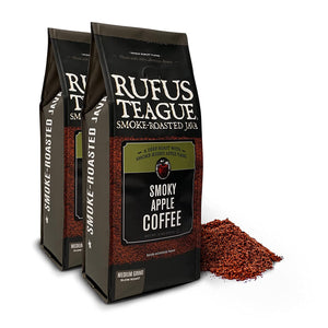 Rufus Teague Barbecue Smoke Roasted Coffee Smoky Apple Flavor - 12 oz Bag