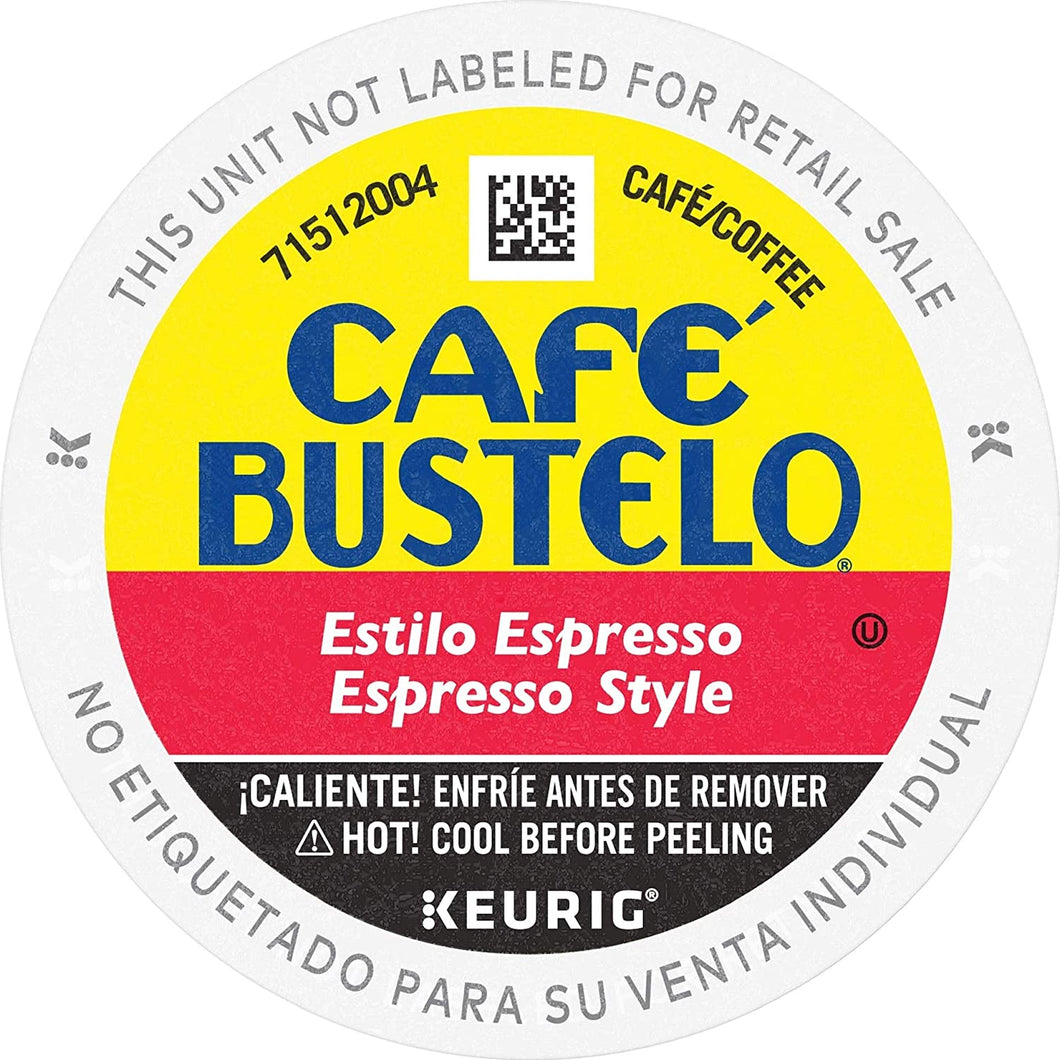 Café Bustelo Espresso Style Dark Roast Coffee K Cups - 12 Count