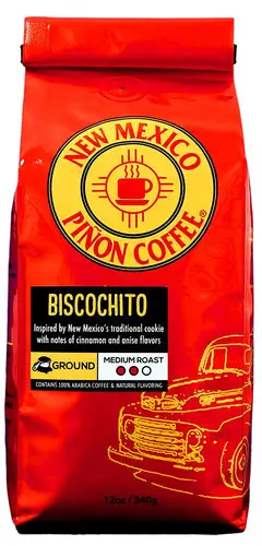 New Mexico Piñon Naturally Flavored Coffee - Biscochito Ground - 12 ounce