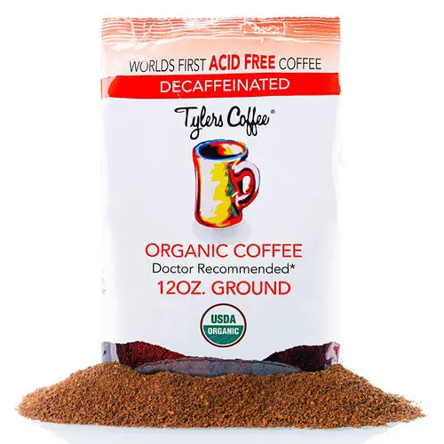 Tyler's Acid Free Organic Ground Coffee - Decaffeinated