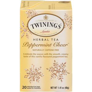 Twinings Peppermint Cheer Herbal Caffeine Free Tea Bags - 20 Count