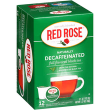 Red Rose Naturally Decaf Original Black Tea Single Serve Cups - 12 Count