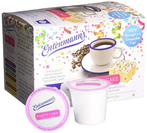 Entenmann's Party Cake Flavored Single Serve Coffee Cups - 20 Count