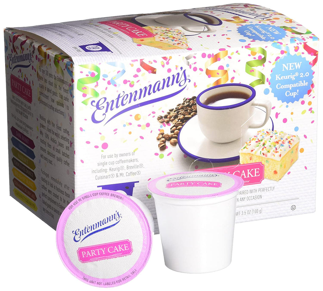 Entenmann's Party Cake Flavored Single Serve Coffee Cups - 20 Count