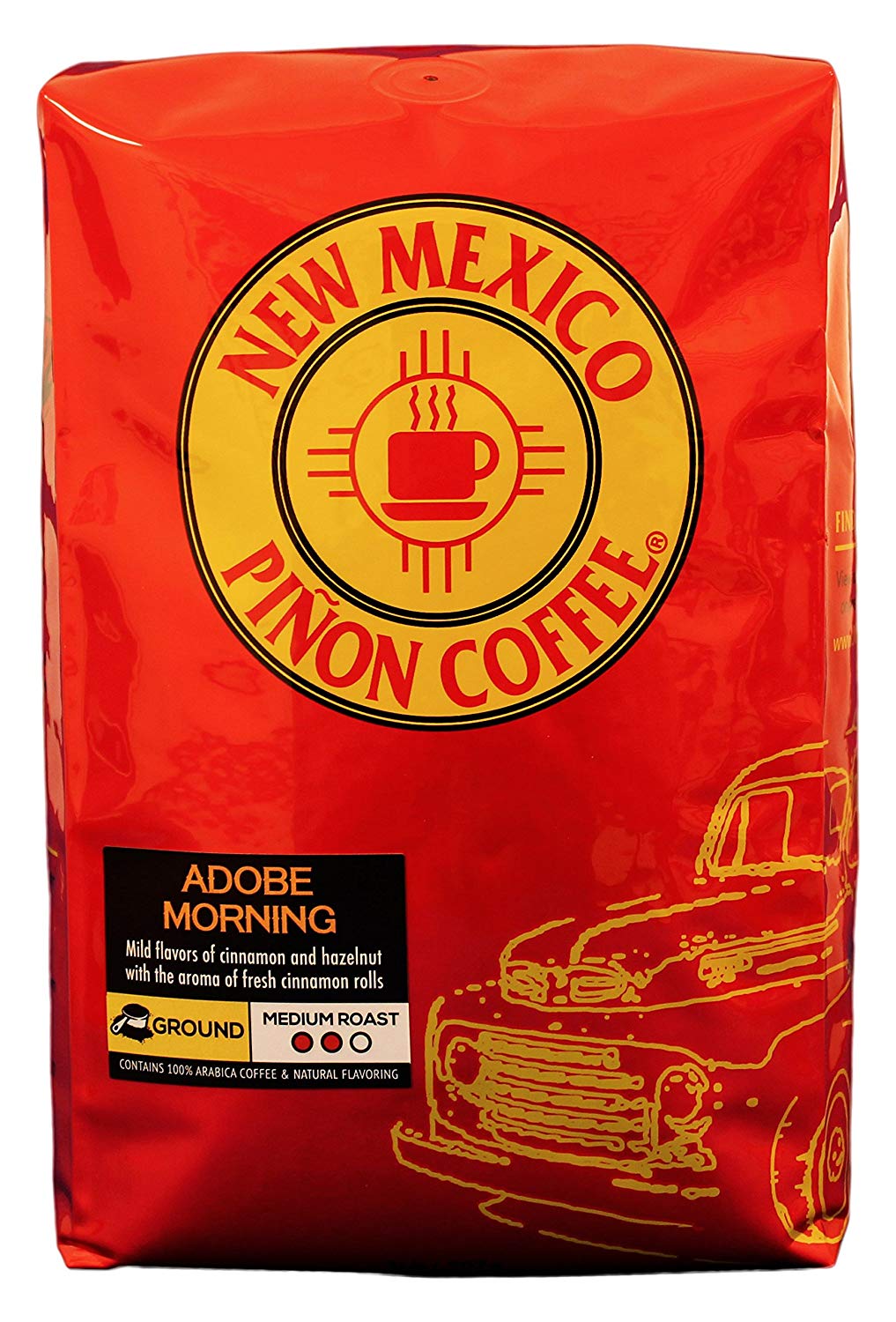 New Mexico Piñon Naturally Flavored Coffee - Adobe Morning Ground - 2 pound