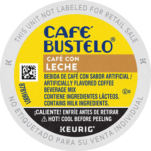 Café Bustelo Café con Leche Flavored Espresso Style Coffee K-Cups - 10 Count