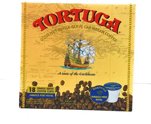 Tortuga Jamaican Port Royal Single Serve Coffee Cups - 18 Count