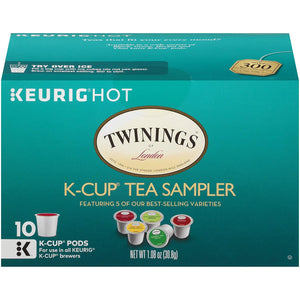 Twinings Variety K-Cup Tea Sampler for Keurig - 10 Count