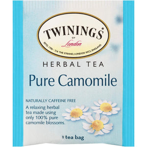 Twinings Pure Camomile Caffeine Free Herbal Tea Bags - 20 Count