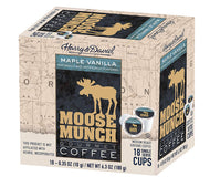 Moose Munch Maple Vanilla Flavored Single Serve Coffee - 18 Count