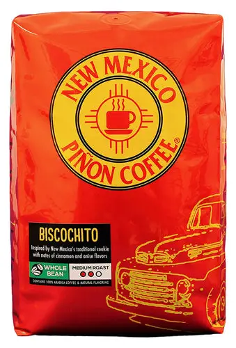 New Mexico Piñon Naturally Flavored Coffee - Biscochito Whole Bean -  2 pound