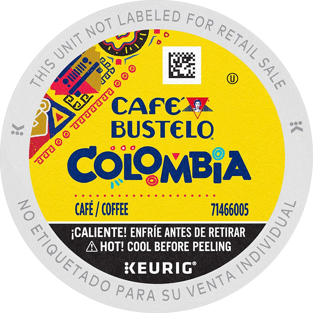 Café Bustelo 100% Colombian Medium Roast Coffee K-Cups - 12 Count