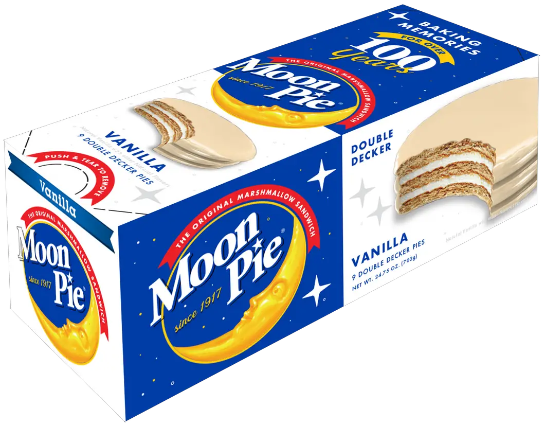 MoonPie Double Decker Vanilla Flavored Marshmallow Sandwich - 9 Count