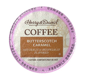 Harry & David Butterscotch Caramel Flavored Single Serve Coffee Cups