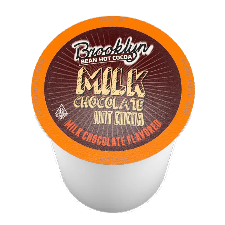 Brooklyn Bean Milk Chocolate Hot Cocoa Single Serve Cups - 12 Count